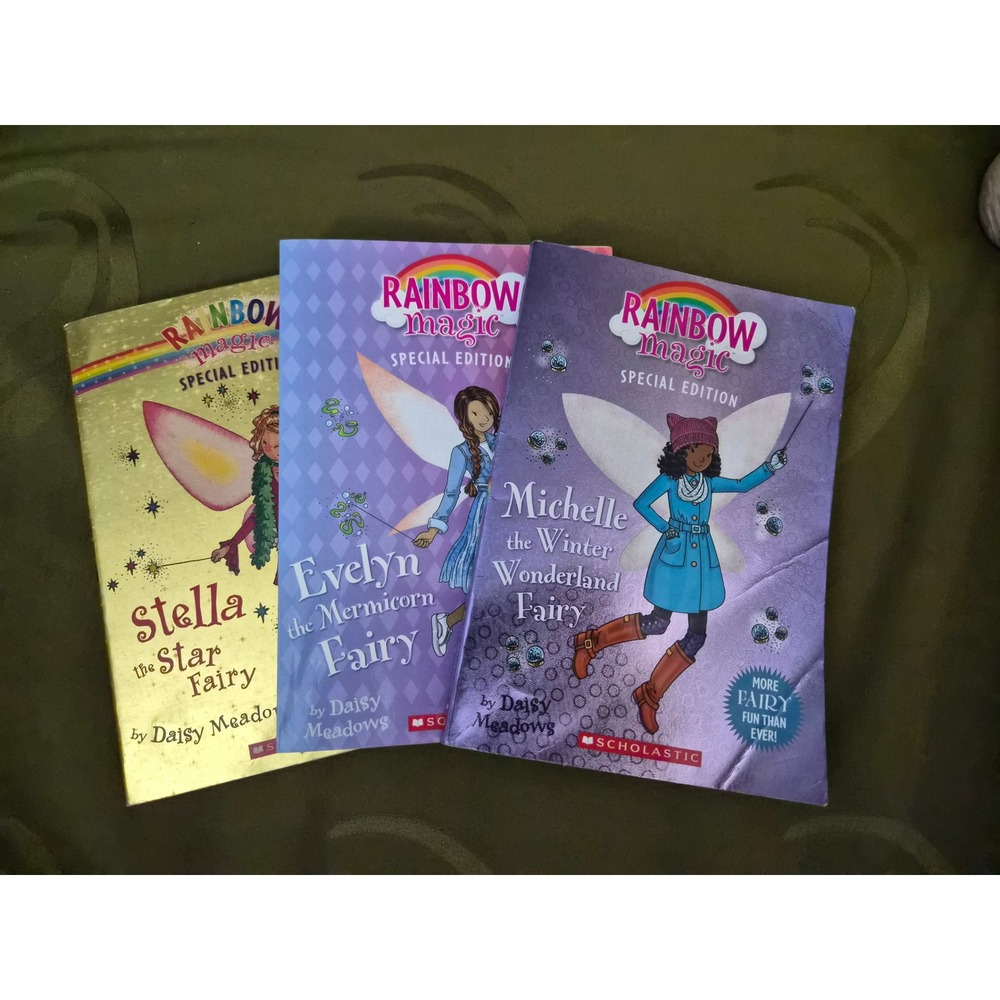 Rainbow Magic Special Edition Set 3 Books Stella Evelyn Michelle Daisy Meadows